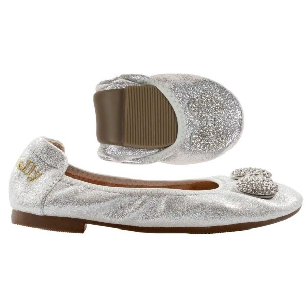 LELLI KELLY LK 4102 SILVER MAGIC BALLERINA SHOES