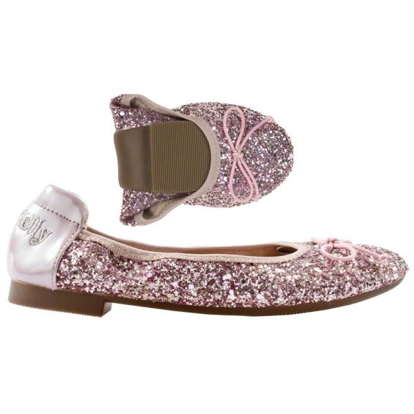 LELLI KELLY LK 4110 ROSA MAGIC GLITTER BALLERINAS MAGICHE