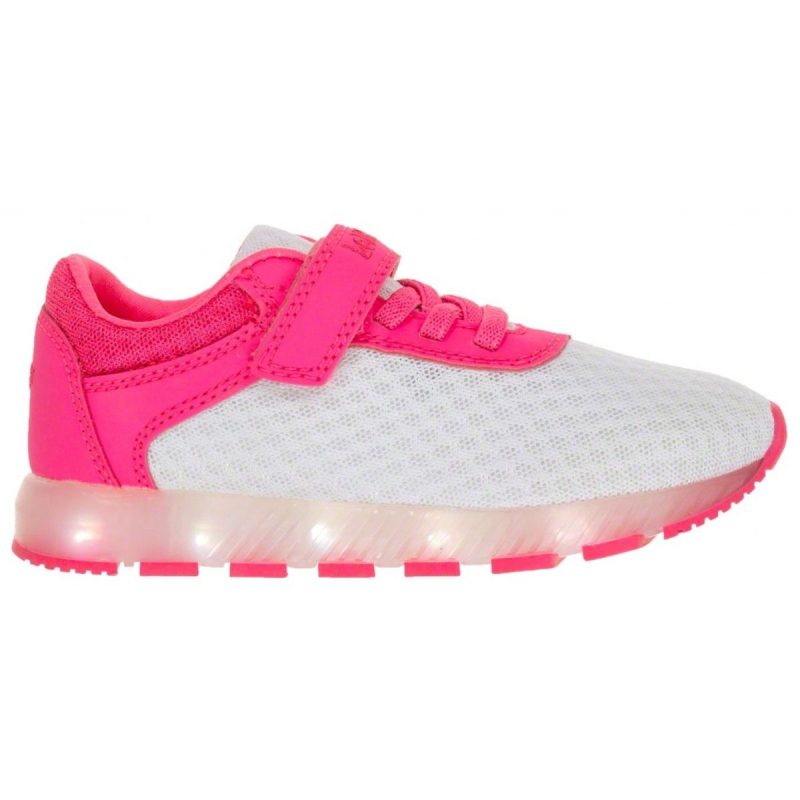 Lelli Kelly LK 4808 EMILY WHITE/FUXIA LIGHT UP TRAINERS