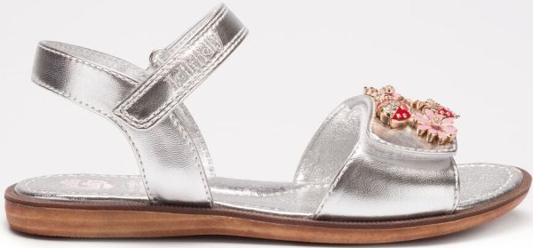 LELLI KELLY LK 5510 MATILDE SILVER METALLIC SANDALS