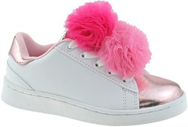 Lelli Kelly LK 5826 Pon Pon Pom Pom White/Rosa Trainers