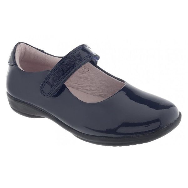 LELLI KELLY CLASSIC LK 8218 NAVY PATENT SCHOOL SHOES FIT F