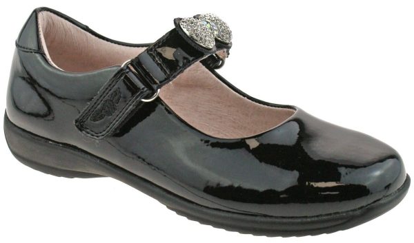 LELLI KELLY LK 8304 MANDY INTERCHANGEABLE STRAP SHOES BLACK PATENT F FIT