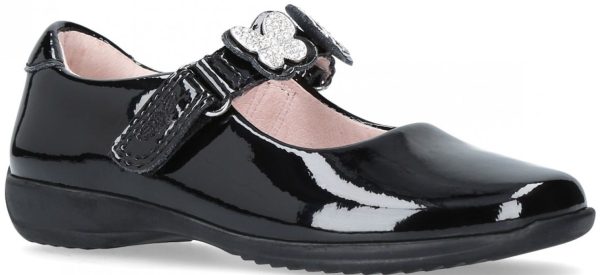 LELLI KELLY LK 8309 INTERCHANGEABLE STRAP SHOES BLACK PATENT