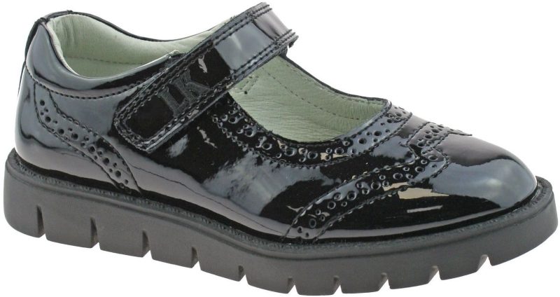 Lelli Kelly LK 8386 Nicole Black Patent School Shoes F Fitting
