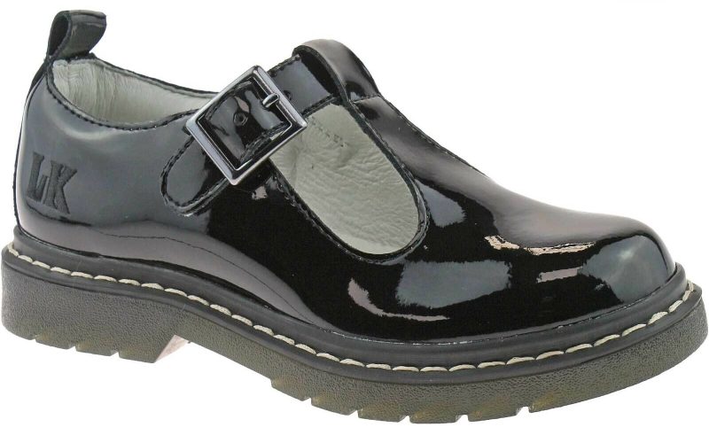Lelli Kelly LK 8288 Frankie T-Bar Black Patent Leather School Shoes F Fit