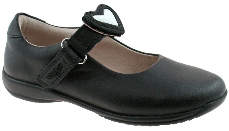 Lelli Kelly LK 8400 Colourissima Interchangeable Straps School Shoes F Fit Black Leather
