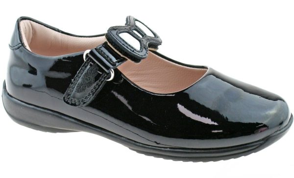 Lelli Kelly LK 8800 Colourissima Interchangeable Straps School Shoes Black Patent F Fit