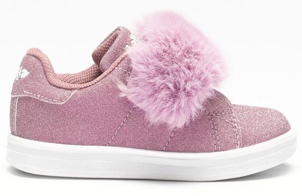 Lelli Kelly LK 6808 Poppy Fur Strap Rosa Glitter Trainers