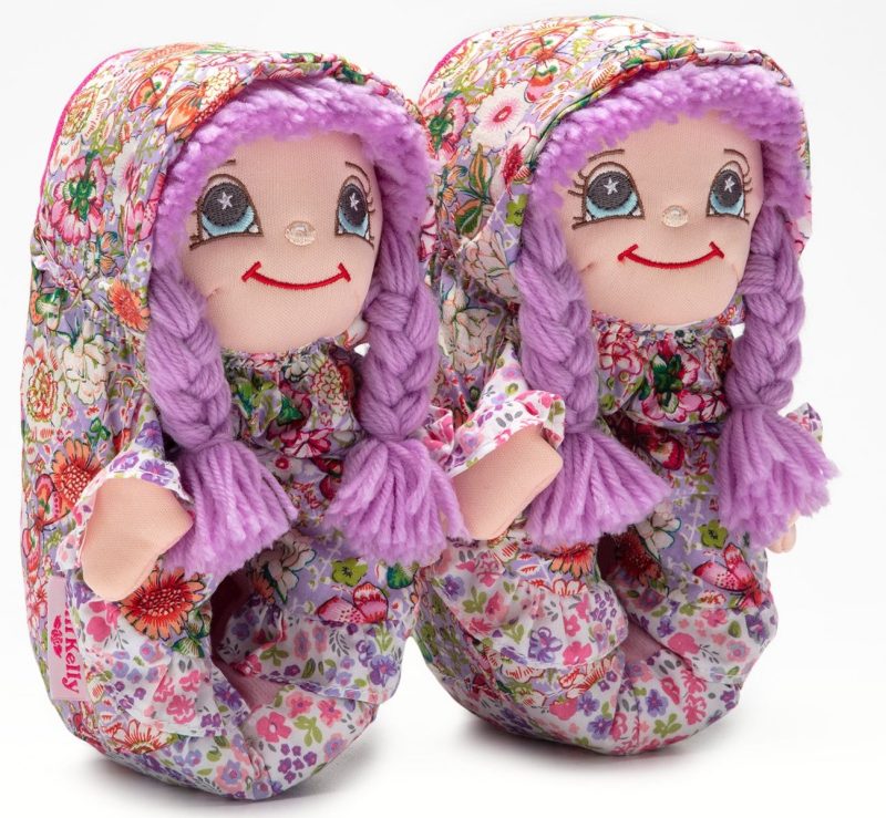 Lelli Kelly LK 8002 Doll Slippers Lilac With Gift