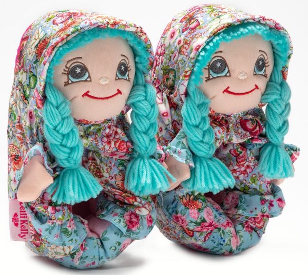 Lelli Kelly LK 8002 Doll Slippers Turq With Gift