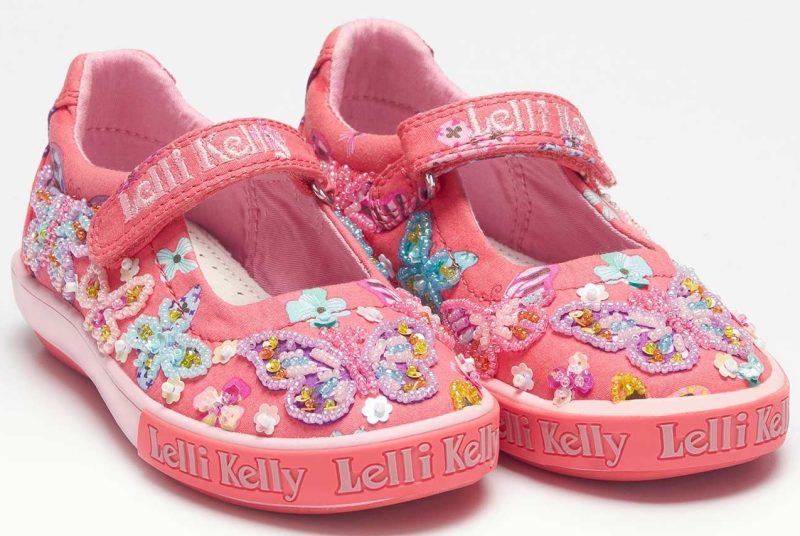 Lelli Kelly LK 9066 Butterfly Geranium Multi Fantasy Dolly Shoes