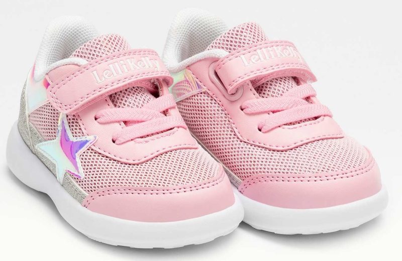 Lelli Kelly LK 7802 Celestia Toddler Baby Trainers Rosa Silver