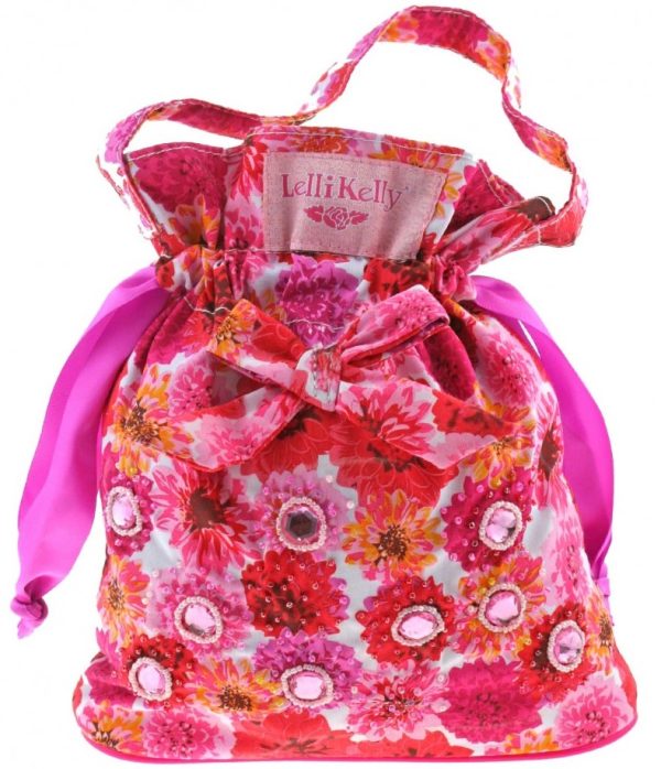 Lelli Kelly LK 9990 White/Pink Fantasia Floral Cotton Bag