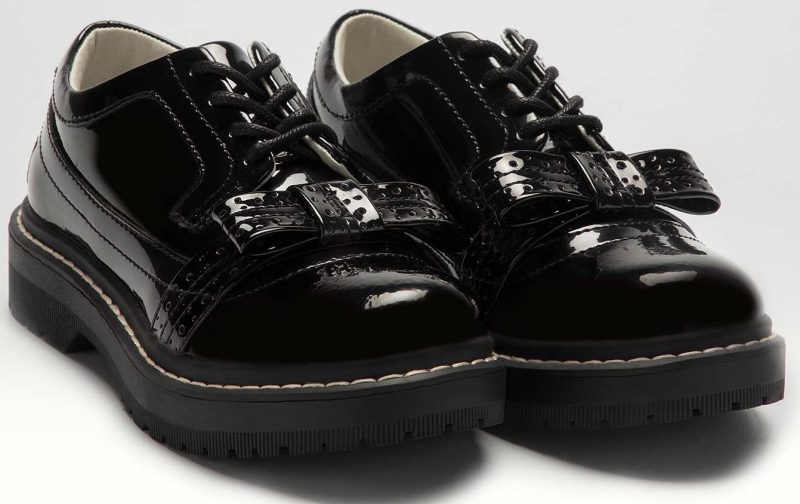 Lelli Kelly LK 8652 Cora Patent Leather Lace Up School Shoes