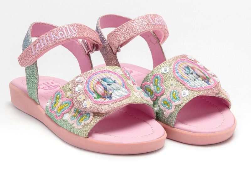 LELLI KELLY LK 3551 ELLA UNICORN MULTI GLITTER SANDALS