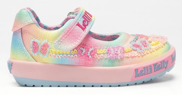 Lelli Kelly LK 3468 Myla Rainbow Multi Baby Dolly Shoes